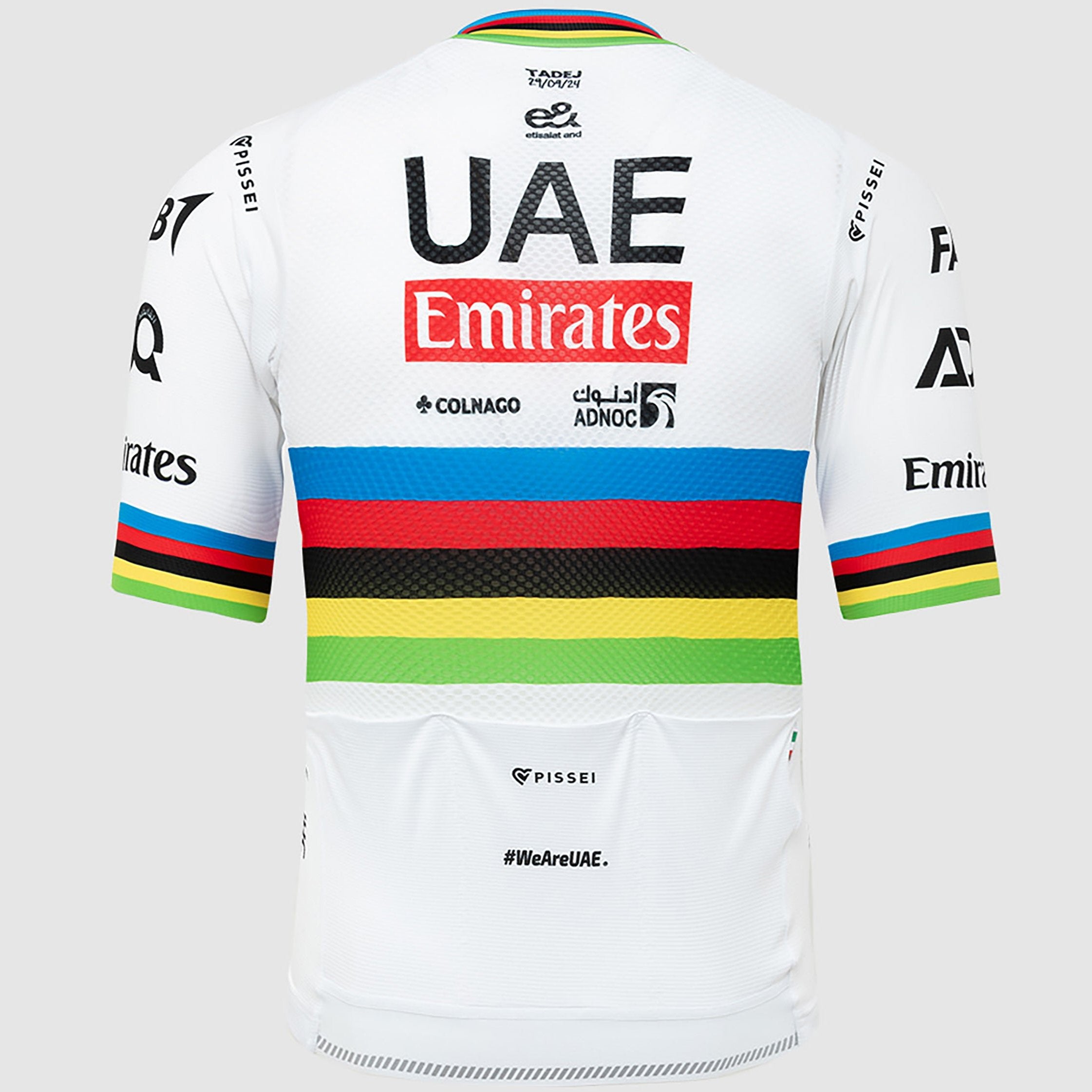 Maillot Pissei Team UAE 2024 - Campeon del mundo