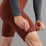 Bib shorts thermal Pas Normal Studios Mechanism Deep Winter - Brown