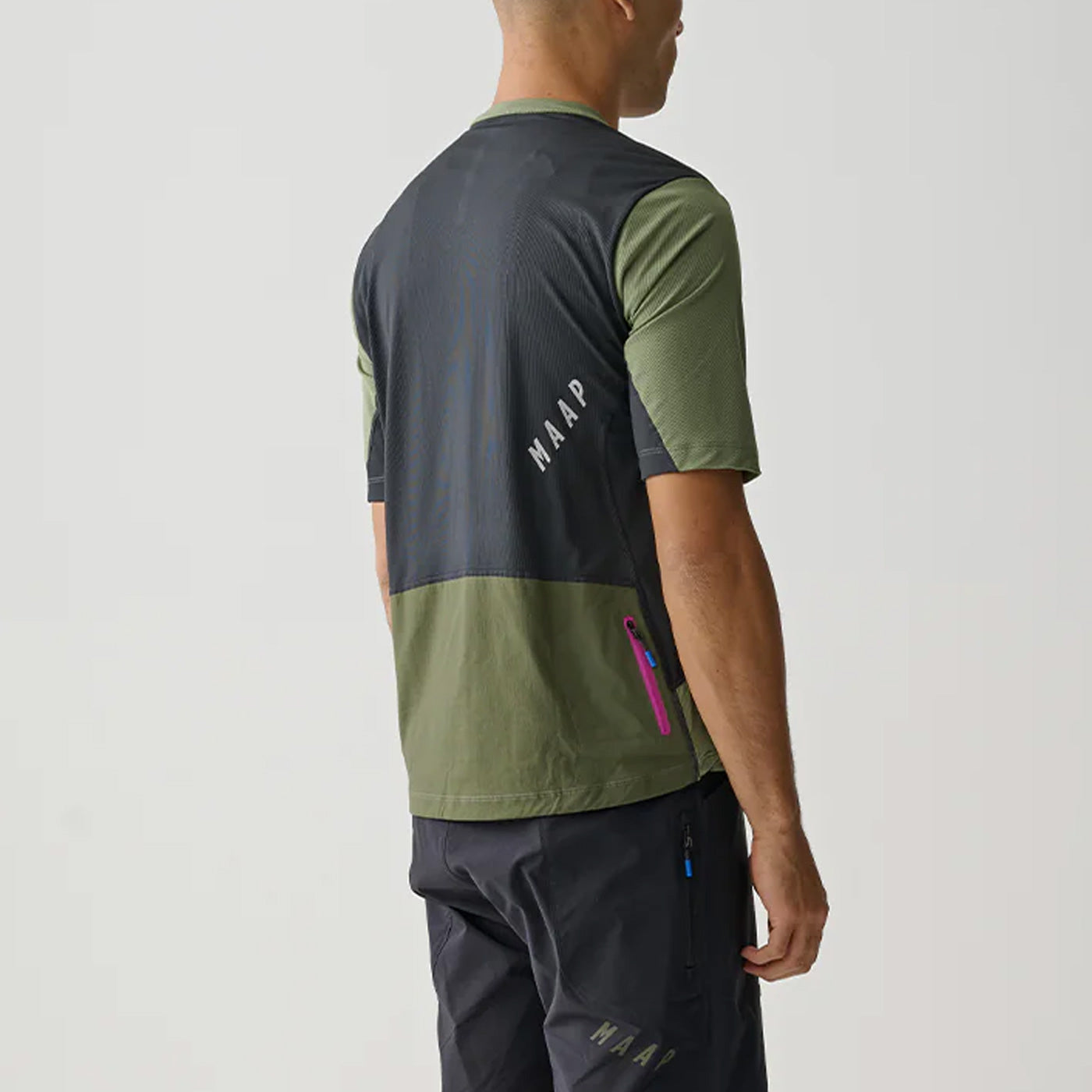 Maillot Maap Alt_Road Zip Tee - Verde