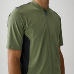 Maglia Maap Alt_Road Zip Tee - Verde