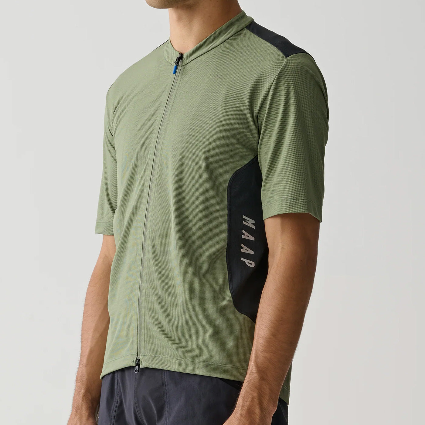 Maillot Maap Alt_Road Zip Tee - Verde