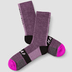 Chaussettes Maap Alt_Road Merino Space Dye - Violet