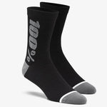 Socken 100% RYTHYM Merino - Schwarz-grau