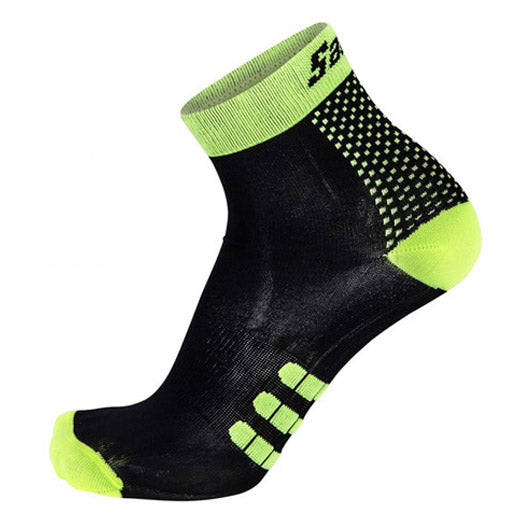 Santini Q-Skin One socks - Black yellow – All4cycling