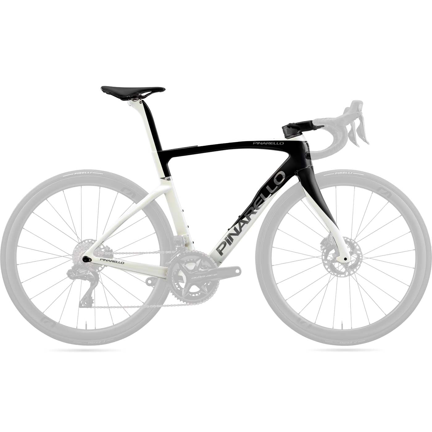 Pinarello F frameset - Black white | All4cycling