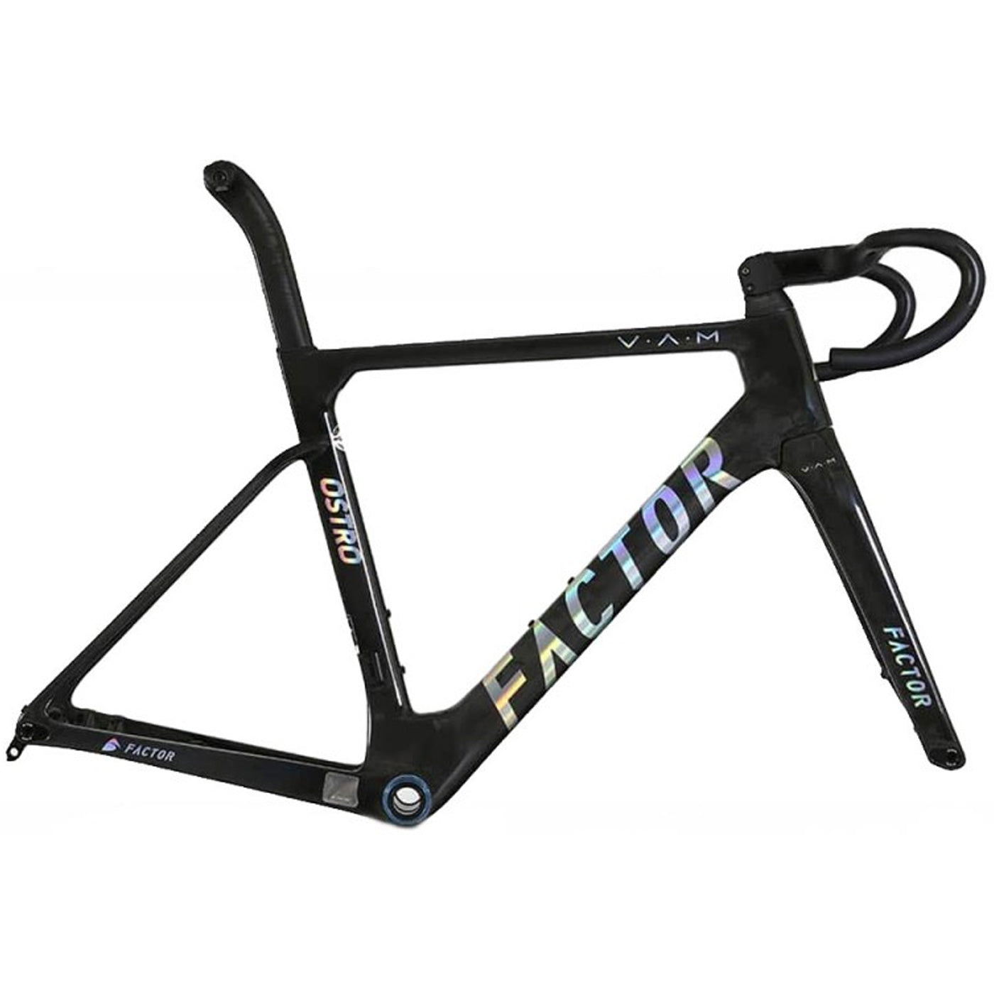 Factor Ostro Vam Disc framset - Black chrome | All4cycling