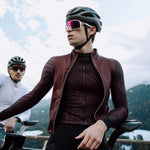 Maglia maniche lunghe Q36.5 Gregarius Hybrid Dolomiti - Marrone