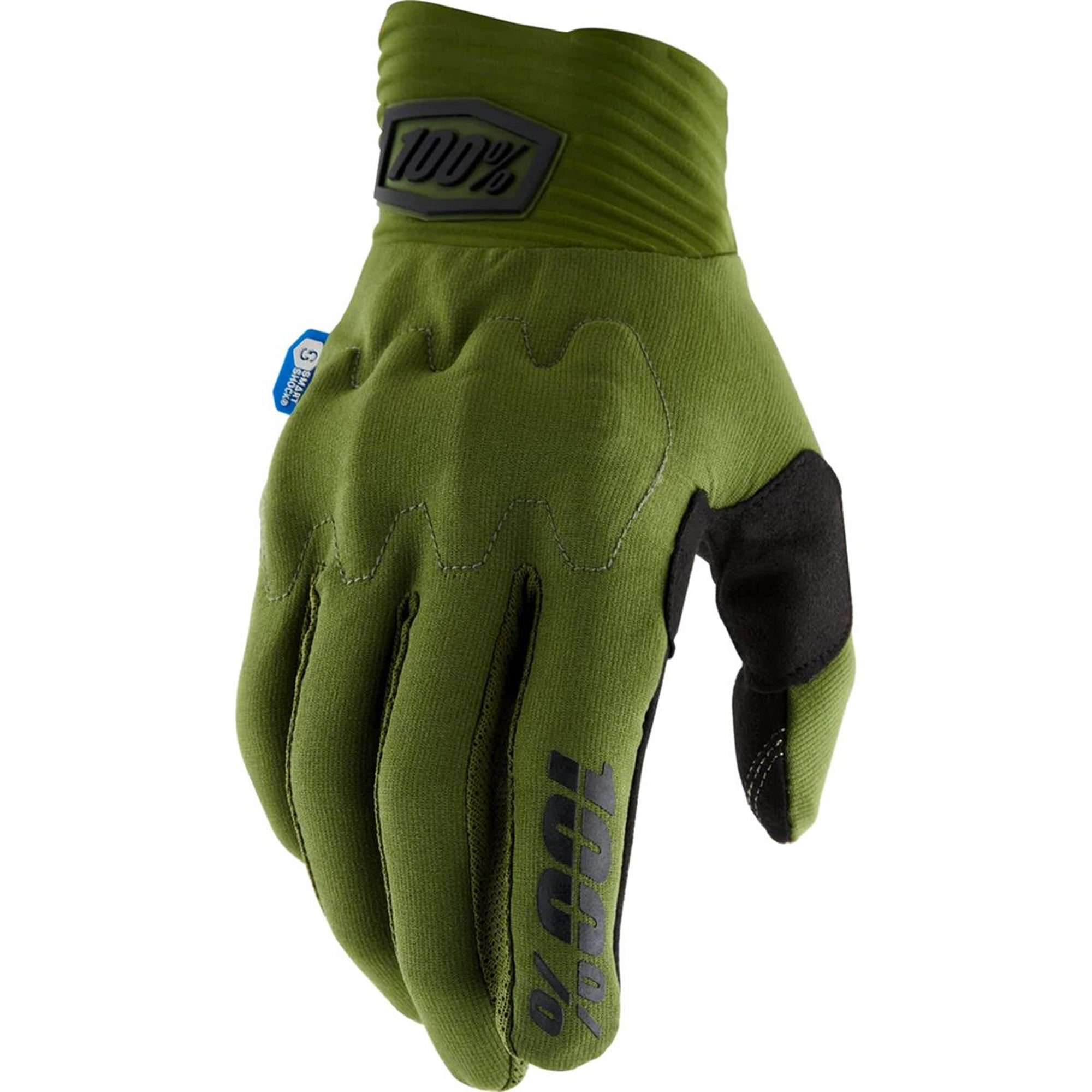 100% Cognito Smart shock Handschuhe - Grun