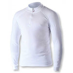 Maillot de corps manches longues Biotex Thermo+ zip - Blanc