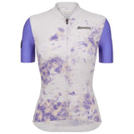 Women's jersey Santini Marble - Purple