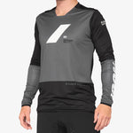 100% R-Core X langarm trikot - Grau schwarz