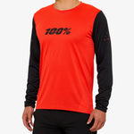 100% Ridecamp langarm trikot - Rot