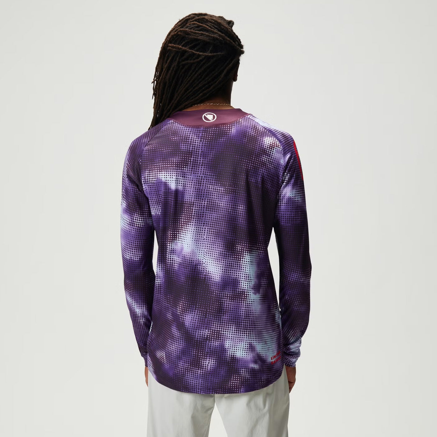 Endura Pixel Cloud LTD Long Sleeve Jersey - Purple