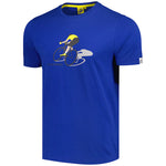 Tour de France Cyclist Graphic 2024 T-Shirt - Blau