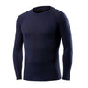 Maillot de corps manches longues Biotex Merino - Bleu