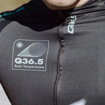 Q36.5 Gregarius Hybrid Aeroflow lang arm trikot - Schwarz