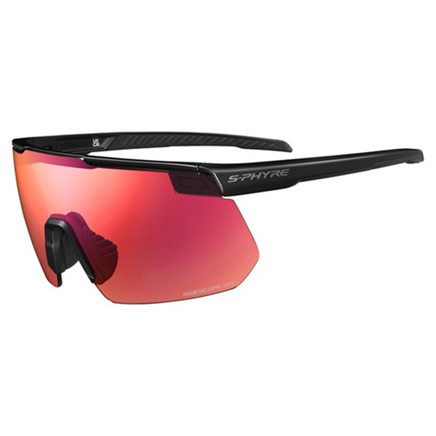 Shimano S-Phyre CE-SPHR2-RD glasses - Black | All4cycling