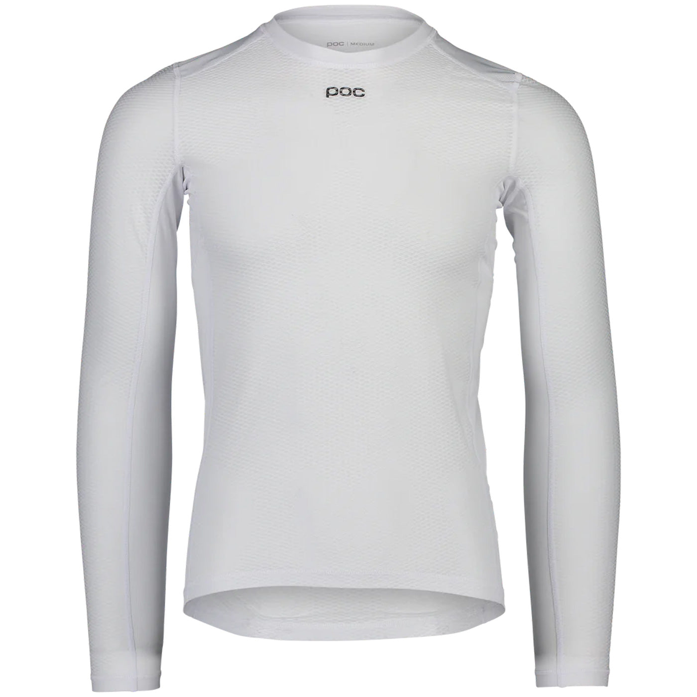 POC Essential Road Logo Jersey - White Grey S / Bianco