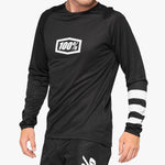 100% R-Core long sleeves jersey - Black White