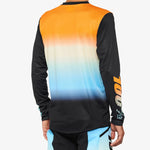 100% R-Core X LE long sleeves jersey - Orange Light Blue