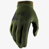 100% Ridecamp Gloves - Green