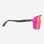 Rudy Spinshield sunglasses - Pink Fluo Black Matte Multilaser Red