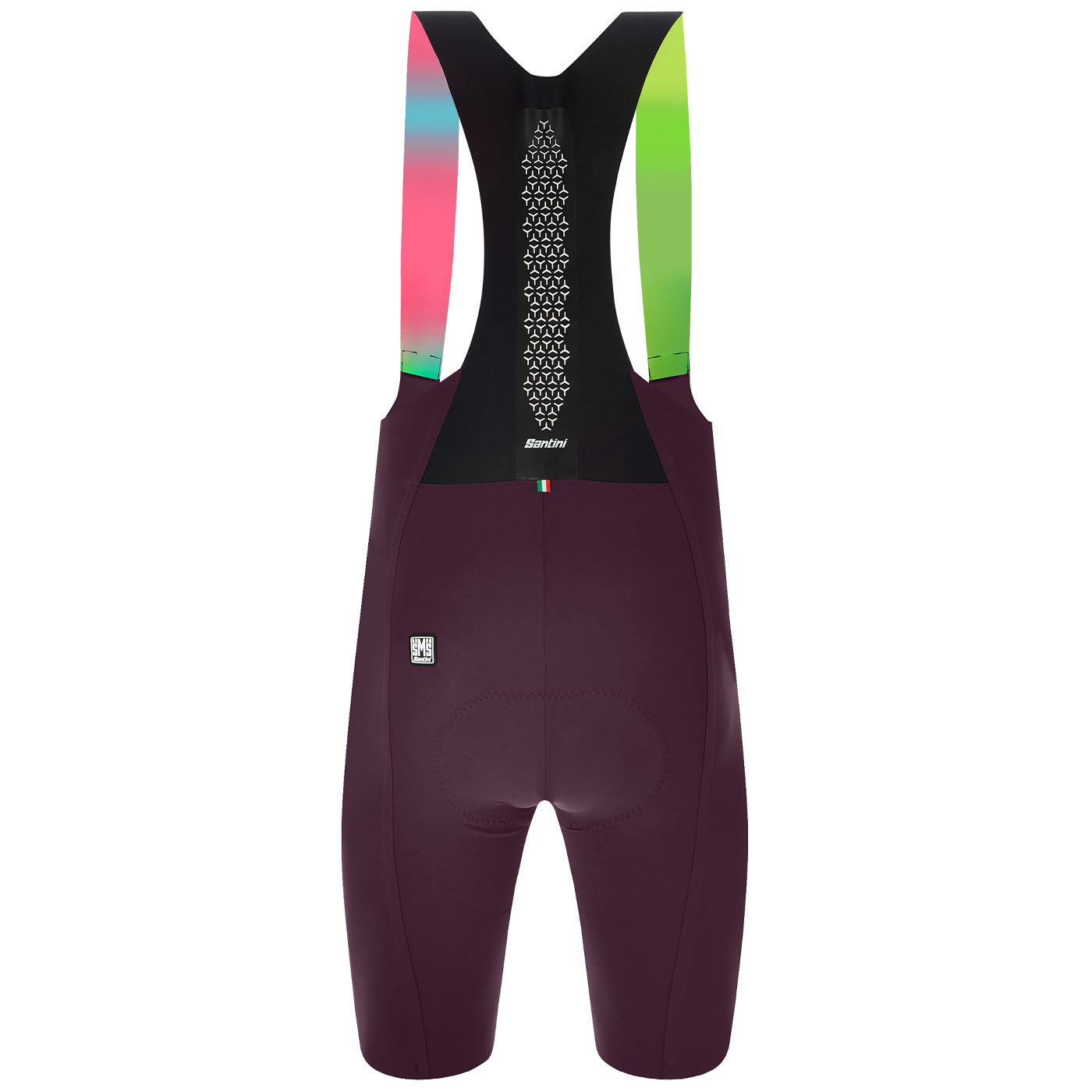 Bib shorts Santini Unique - Bordeaux