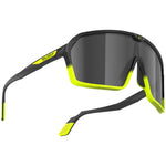 Lunettes Rudy Spinshield - Black fade yellow fluo smoke