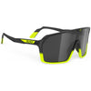 Gafas Rudy Spinshield - Black fade yellow fluo smoke