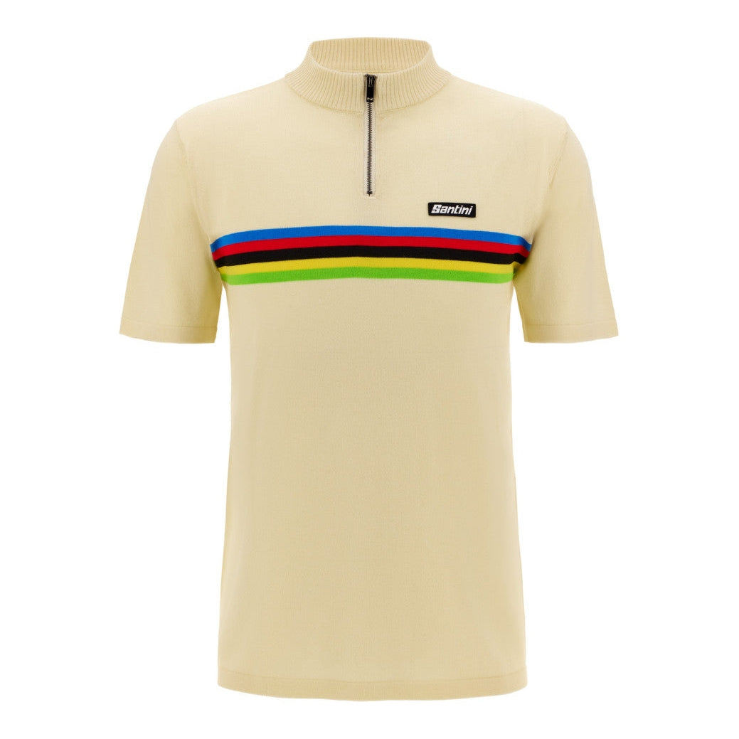 Santini UCI World Champion Polo - White