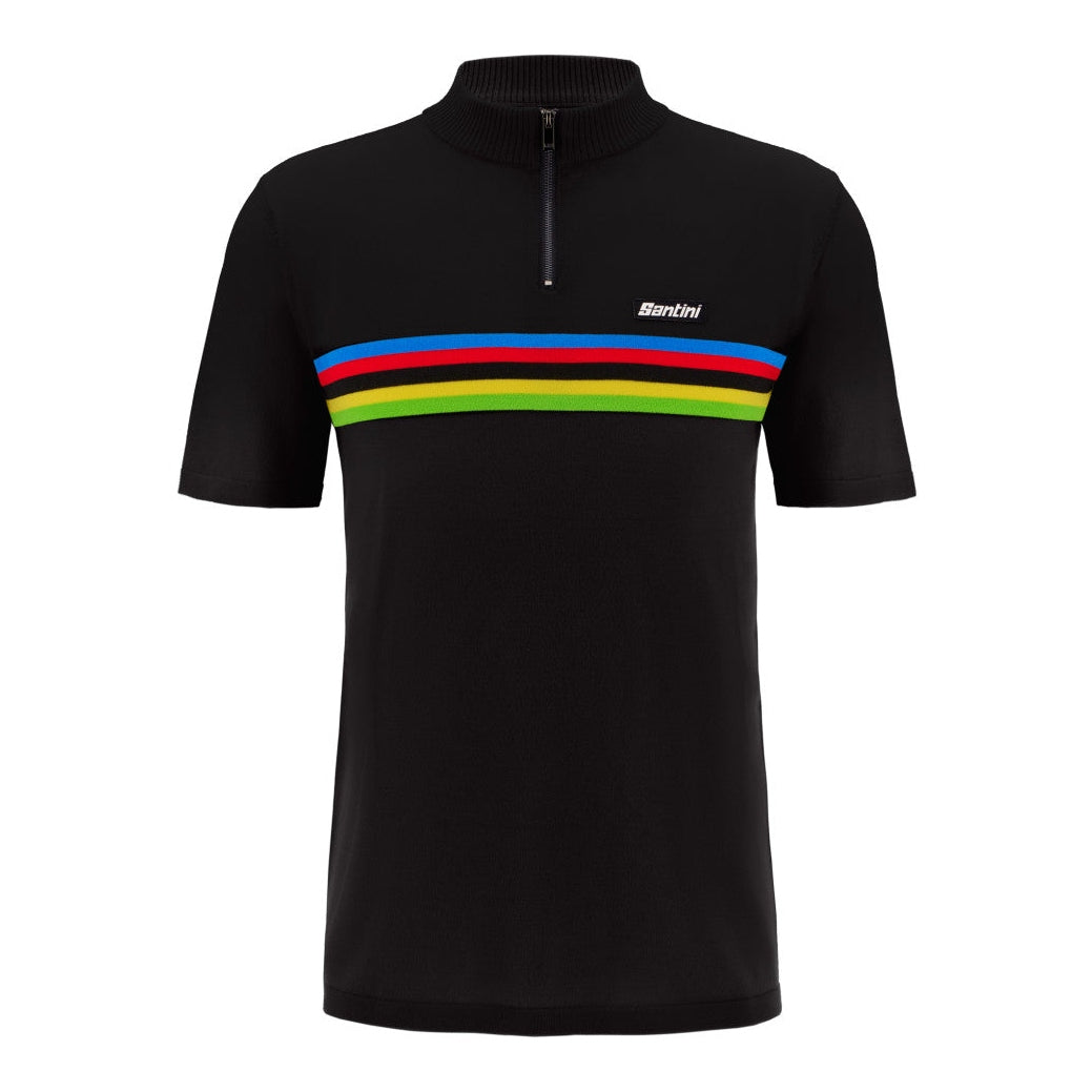 Santini UCI World Champion Polo - Schwarz