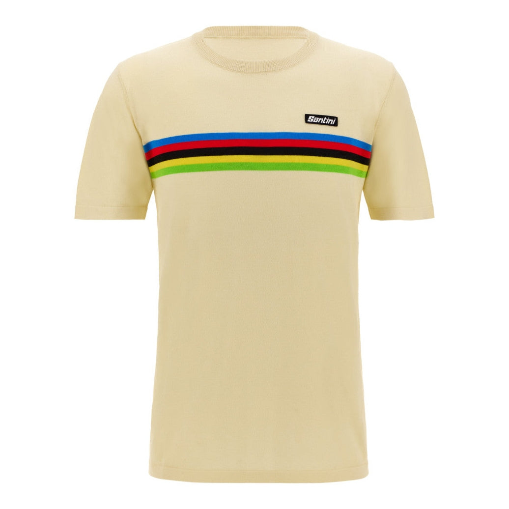 T-Shirt Santini UCI World Champion - Blanc