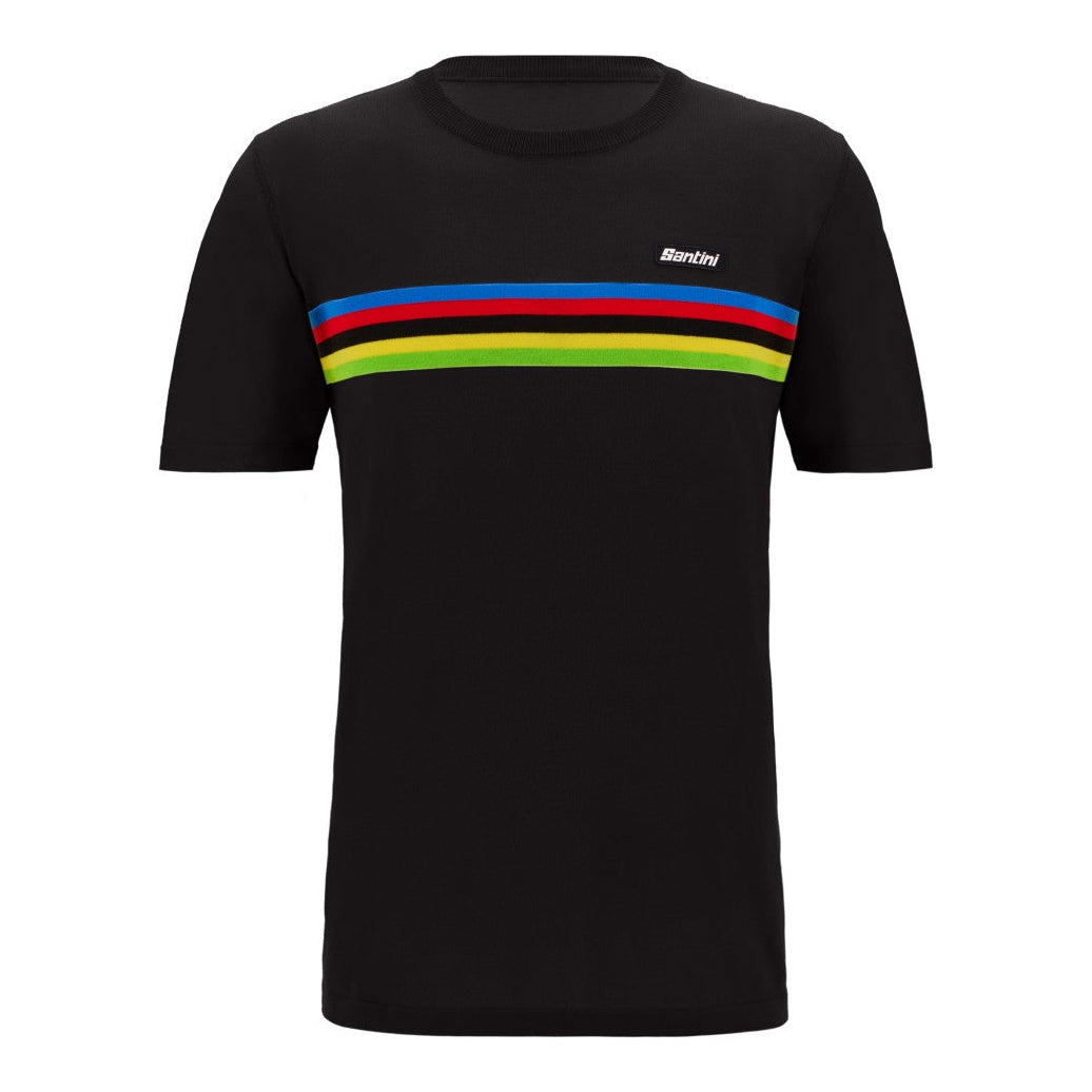 T-Shirt Santini UCI World Champion - Negro