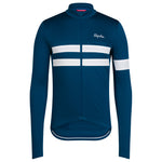 Maglia maniche lunghe Rapha Brevet - Blu bianco