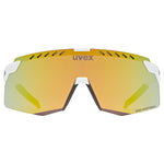 Occhiali Uvex Pace Stage S CV - White Matt Mirror Yellow