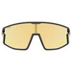 Uvex Skyryse Kids Glasses - Black yellow Mirror yellow