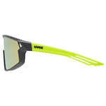 Uvex Skyryse Kids Glasses - Black yellow Mirror yellow