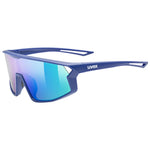 Uvex Skyryse Kids Glasses - Blue matt Mirror green