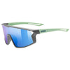 Uvex Skyryse Kids Glasses - Grey green Mirror Blue