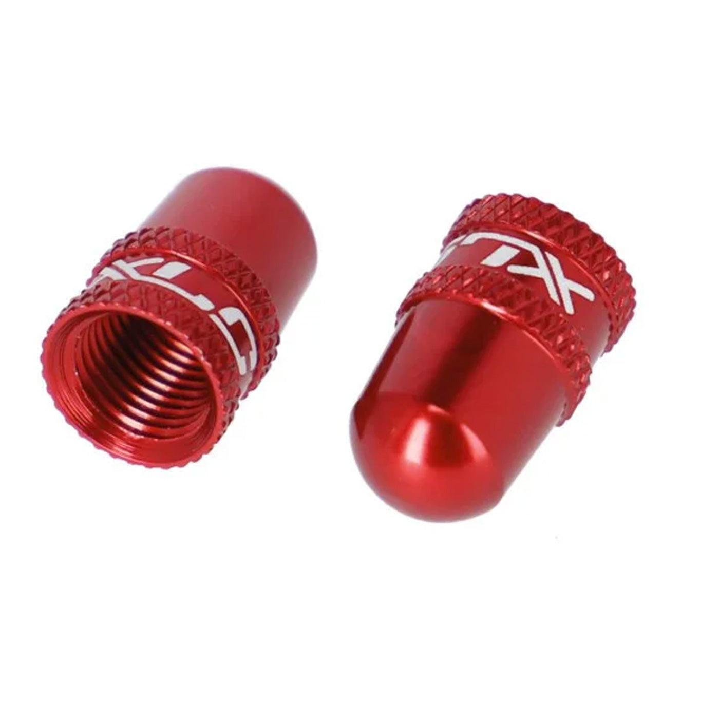 XLC PU-X15 Schrader Valve Caps - Red | All4cycling