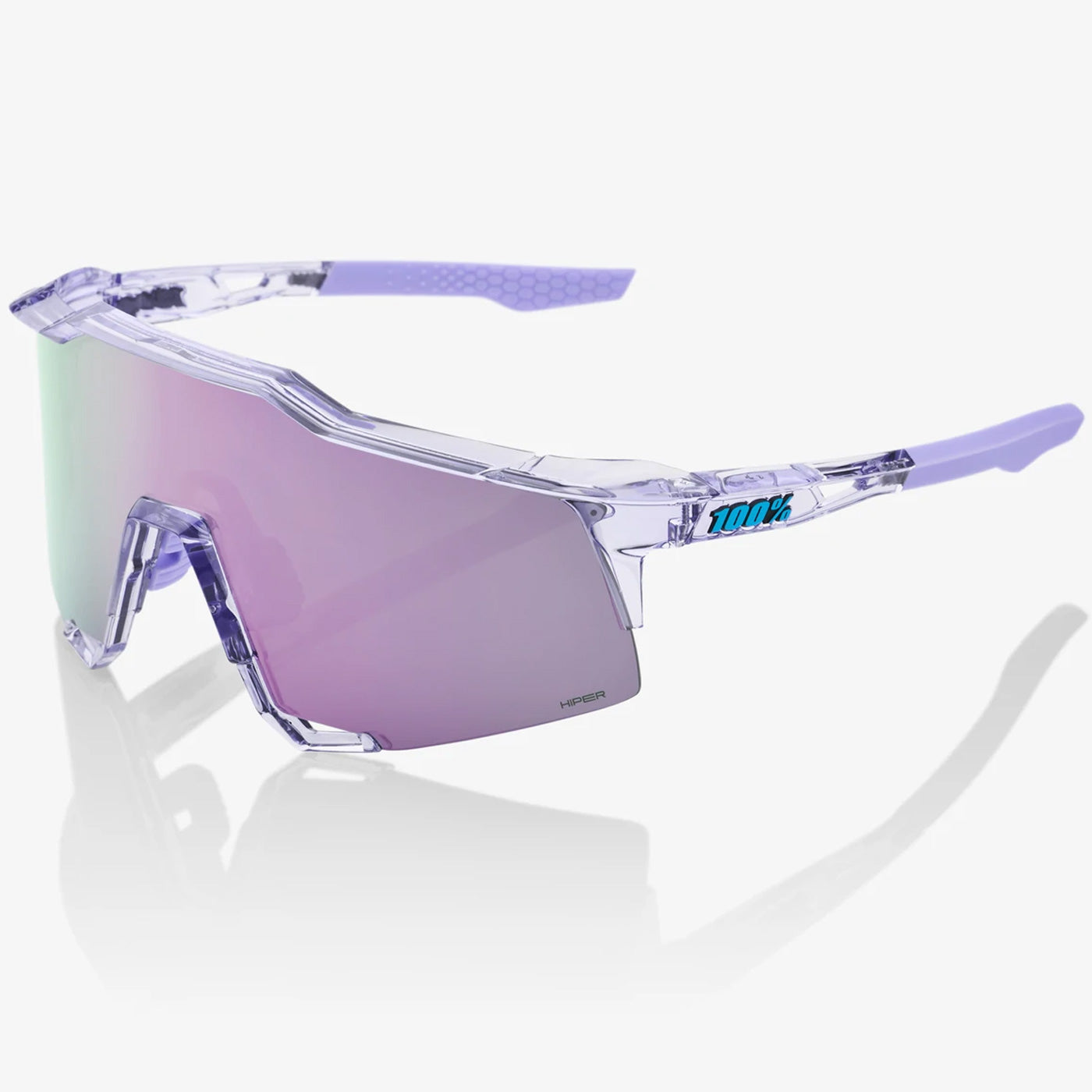 100% Speedcraft sunglasses - Polished Transulcent Lavender HiPER ...