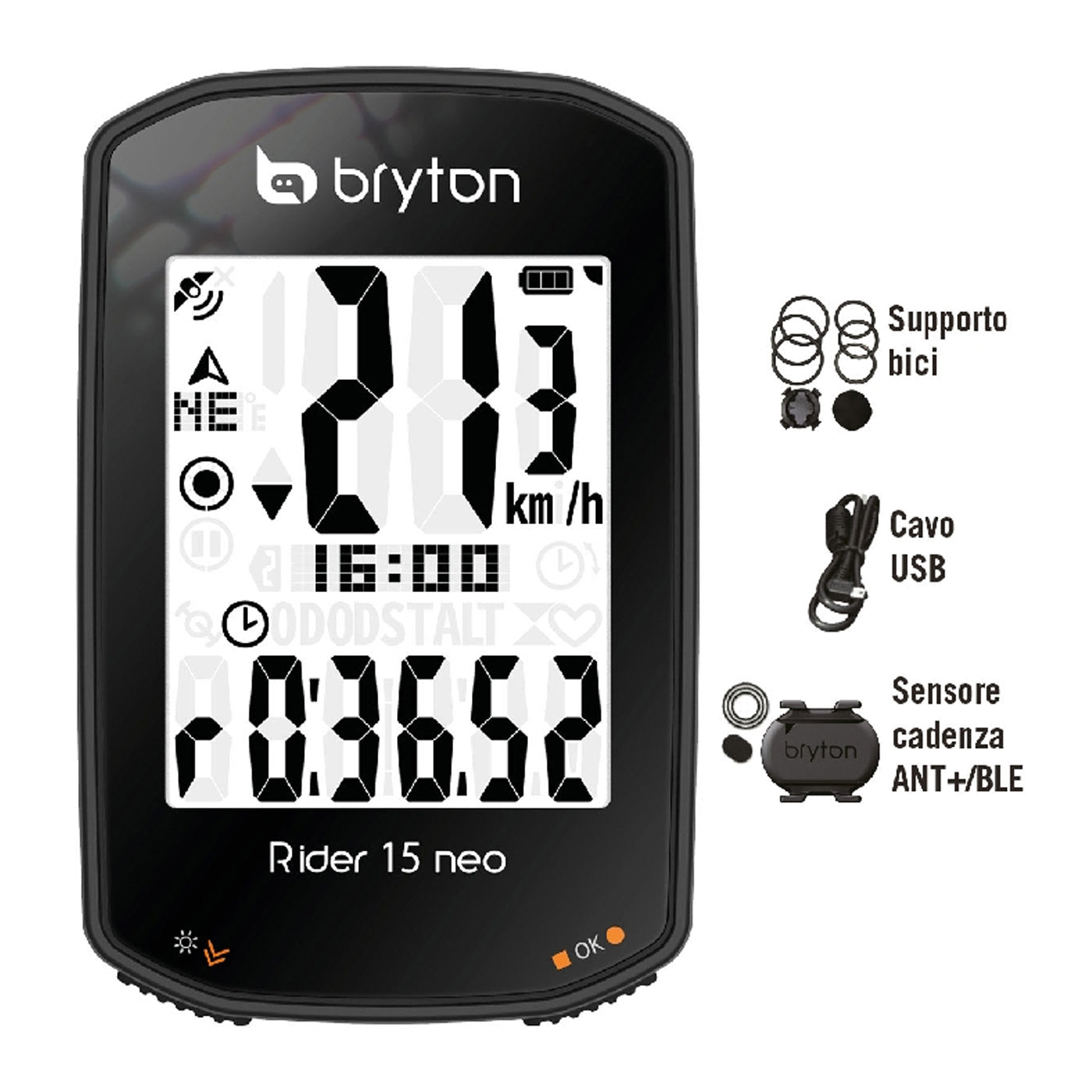 Bryton Rider 15 Neo C - Negro