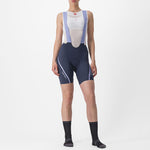 Castelli Velocissima 3 frau tragerhose - Dunkel blau