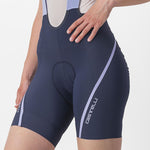 Castelli Velocissima 3 frau tragerhose - Dunkel blau