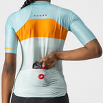 Castelli Aero Pro frau trikot - Hellblau