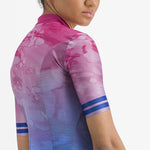 Castelli Marmo woman jersey - Pink blue