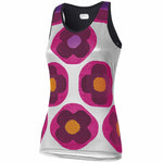 Dotout Flower frau top - Weiss fuchsia