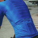 Maglia Ale R-EV1 Cooling - Blu