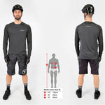 Maillots mangas largas Endura SingleTrack - Negro