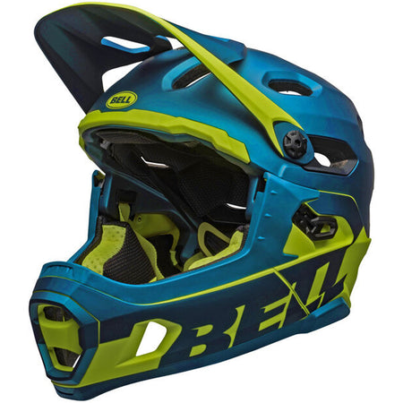 Casco Bell Super DH Spherical Blu giallo All4cycling